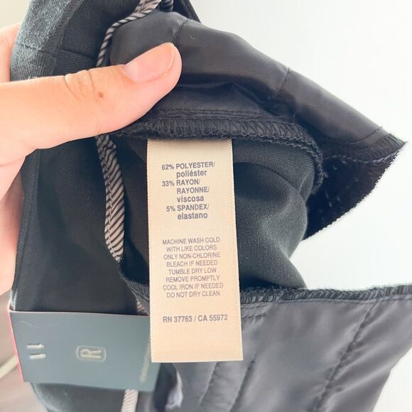 Rafaella NWT Women's Gabardine Slim Leg Curvy Pant Black Size 16 - Picture 11 of 11